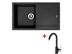 Set Sinks Amanda 860 Nanoblack + Mix 35 Nanoblack