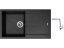 Set Sinks AMANDA 860 Metalblack + baterie Sinks MIX 3 chrom
