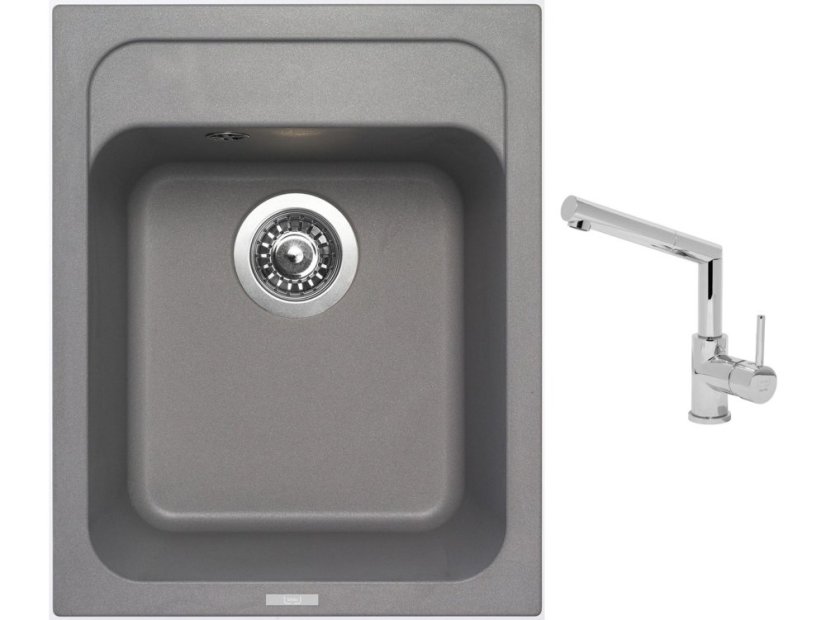 Set Sinks CLASSIC 400 Titanium + baterie Sinks MIX 350 P chrom