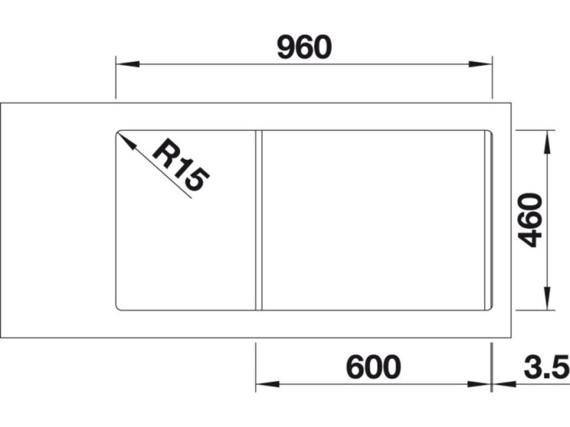 Granitový dřez Blanco ADON XL 6 S Silgranit perlově šedá