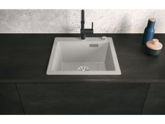 Granitový drez Blanco PLEON 5 InFino čierna s excentrom