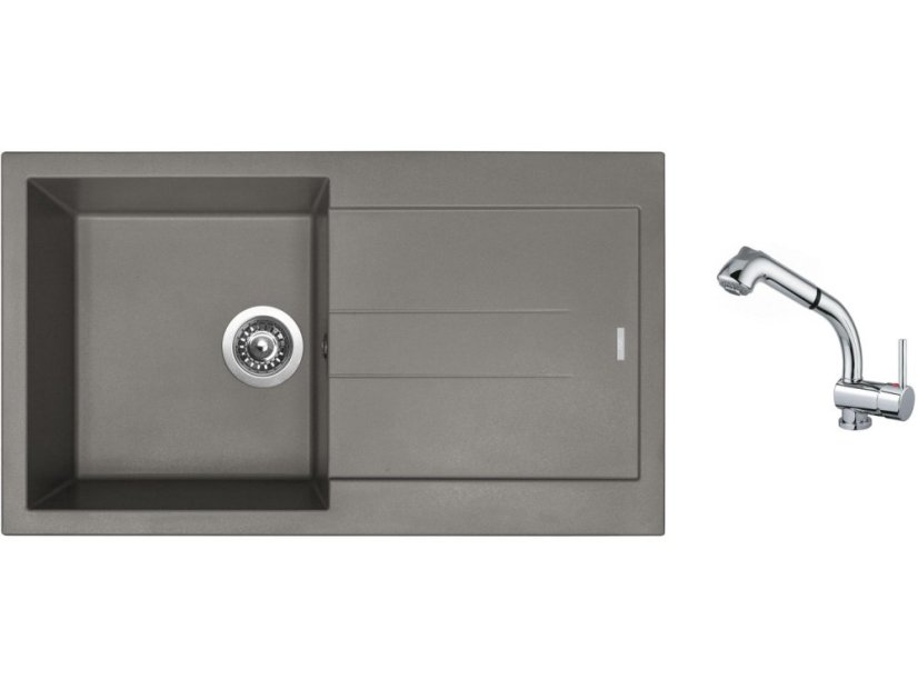 Set Sinks AMANDA 860 Truffle + batéria Sinks MIX 3 S Chróm