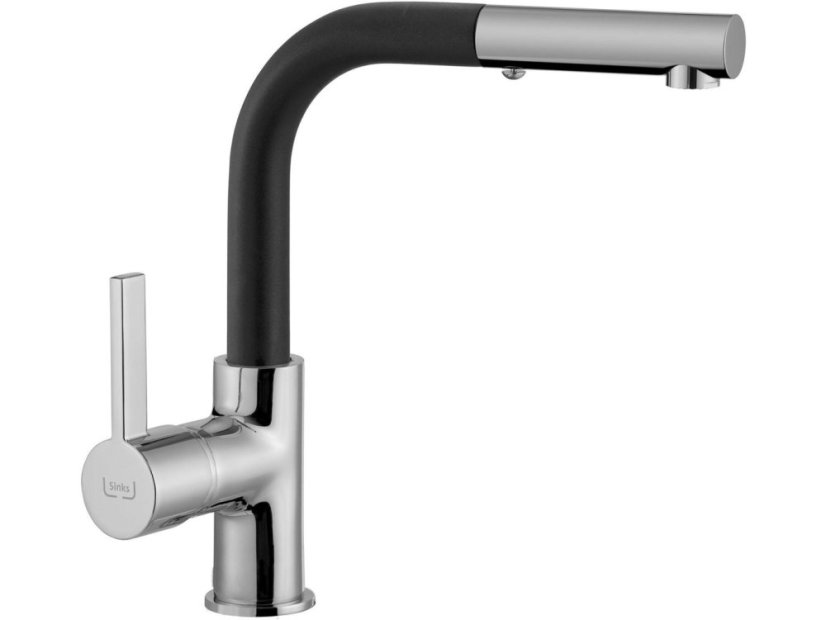 Set Sinks CUBE 410 Metalblack + baterie Sinks ENIGMA S Metalblack