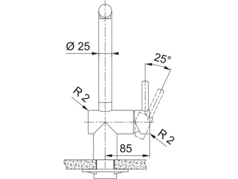 Drezová batéria Franke FC 3055 Orbit