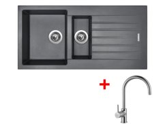 Set Sinks Perfecto 1000.1 Titanium + Vitalia Set Sinks Perfecto 1000.1 Titanium + Vitalia