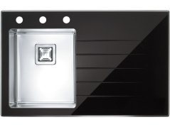 Sklenený drez Alveus CRYSTALIX 10 L Čierny