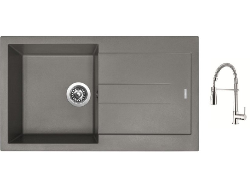 Set Sinks AMANDA 860 Truffle + batéria Sinks MIX 35 PROF S chróm