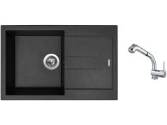 Set Sinks AMANDA 780 Granblack + batéria Sinks MIX 3 S Chróm