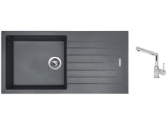 Set Sinks PERFECTO 1000 Titanium + baterie Sinks MIX 350 P chrom Set Sinks PERFECTO 1000 Titanium + baterie Sinks MIX 350 P chrom