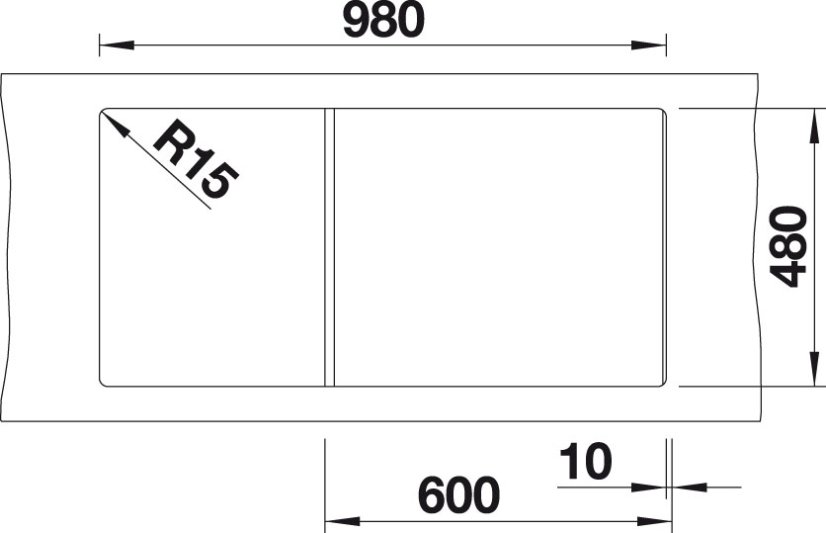Granitový drez Blanco ZIA XL 6 S sivá vulkán s excentrom