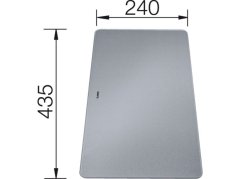 Krájecí deska sklo pro dřezy pod desku 435x240