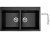 Set Sinks AMANDA 860 DUO Metalblack + batéria Sinks SLIM S2 kartáčovaná