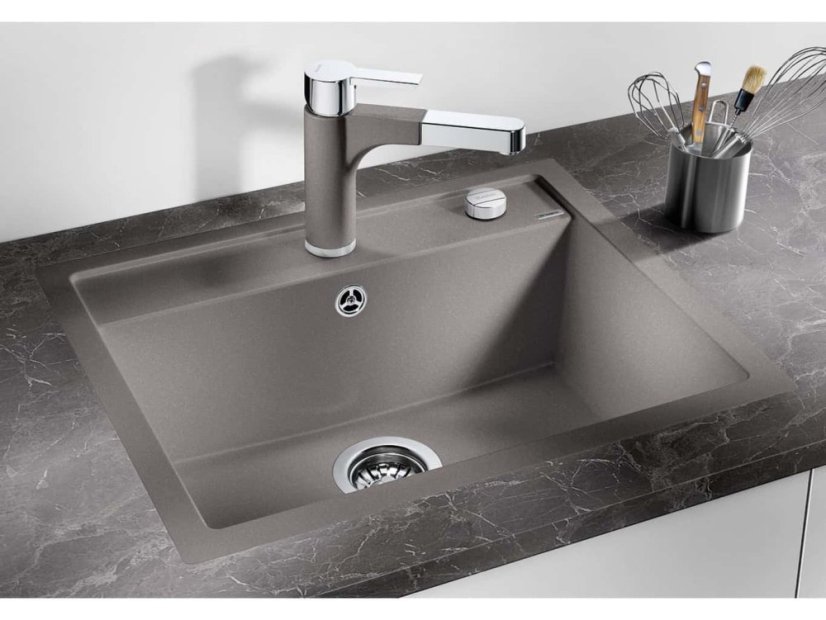 Granitový drez Blanco DALAGO 6 F biela s excentrom