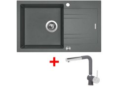 Set Sinks Linea 780 XC Titanium + Mix 3 P GR Set Sinks Linea 780 XC Titanium + Mix 3 P GR