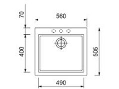 Set Sinks CUBE 560 Metalblack + baterie Sinks MIX 35 P chrom