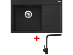 Set Sinks RIM 780 L Metalblack + Elka černá matná