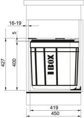 Odpadkový kôš Franke Solo 45