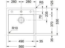 Tectonitový dřez Franke SID 610 Černá