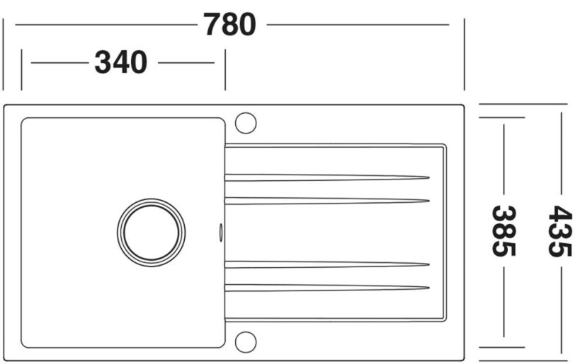 Sinks RAPID 780 XC Granblack + Pronto