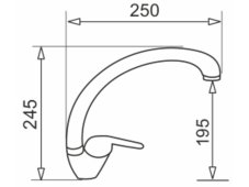 Kuchynská batéria Pyramis Ossia Biela