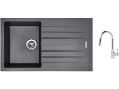 Set Sinks PERFECTO 860 Titanium + baterie Sinks MIX 35 P chrom