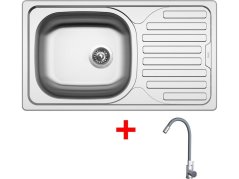 Sinks CLASSIC 760 + ELASTA nerez/šedá