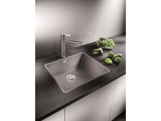 Granitový dřez Blanco SUBLINE 500 F InFino šedá skála bez táhla