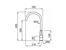 Dřezová baterie Elleci Adige G40