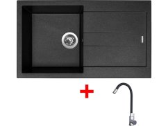 Set Sinks Amanda 860 Metalblack + Elasta nerez/čierná Set Sinks Amanda 860 Metalblack + Elasta nerez/čierná