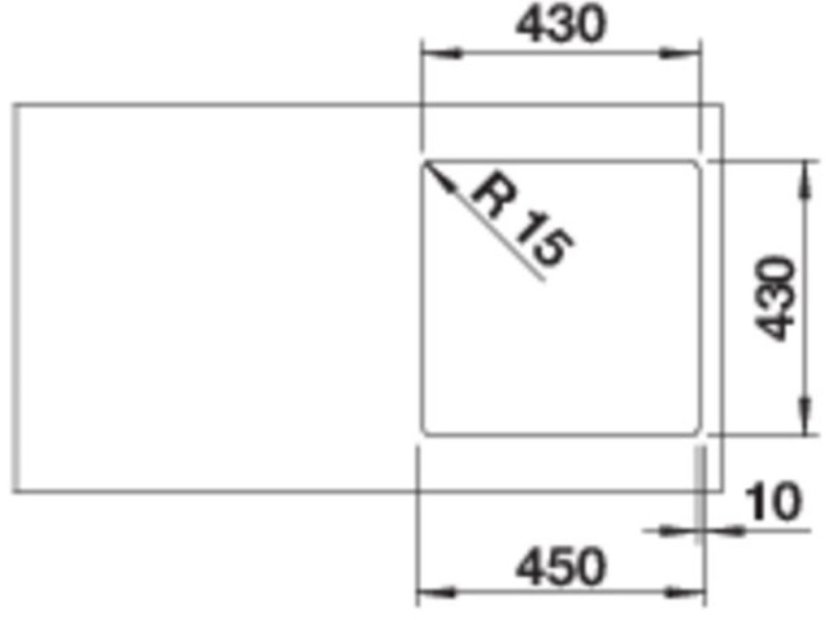 Nerezový dřez Blanco Supra 400 IF Nerez kartáčovaný