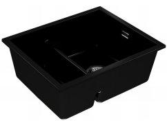 Granitový drez Alveus Omni 50 Čierná matná