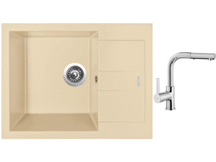 Set Sinks AMANDA 650 Sahara + baterie Sinks ENIGMA S chrom