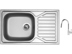Set Sinks OKIO 860 XXL V matný + batéria Sinks MIX 35 P chróm