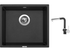 Set Sinks FRAME 457 Granblack + batéria Sinks MIX 3 P Granblack