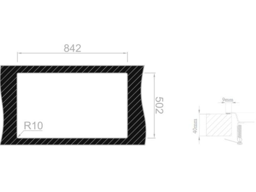 Nerezový drez Sinks XERON 860 pravý 1,2mm