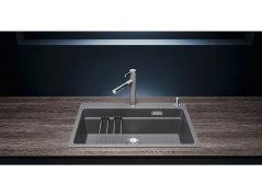 Granitový drez Blanco ETAGON 8 Káva, s excentrom