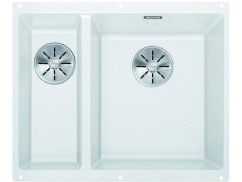 Granitový drez Blanco SUBLINE 340/160 U InFino biela bez tiahla drez vpravo