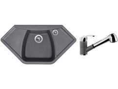 Set Sinks NAIKY 980 Titanium + baterie Sinks LEGENDA S Titanium Set Sinks NAIKY 980 Titanium + baterie Sinks LEGENDA S Titanium