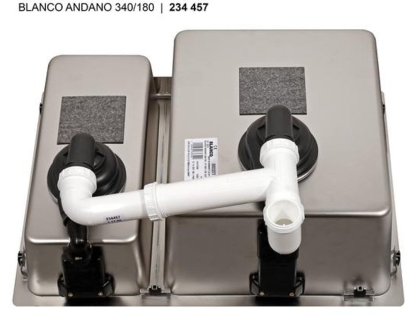 Nerezový drez Blanco ANDANO 340/180 IF bez tiahla, ľavý