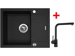 Sinks LINEA 600 XC Granblack + Elka černá matná