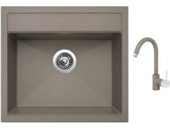 Set Sinks SOLO 560 Truffle + baterie Sinks MIX 35 Truffle