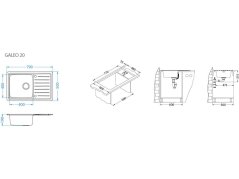 Nerezový drez Alveus GALEO 20