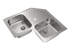 Nerezový rohový dřez Teka Angular 2B X