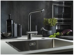 Drezová batéria Franke FC 5489.502 Atlas Neo Sensor Čierna
