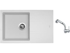 Set Sinks LINEA 780 N Milk + baterie Sinks MIX 3 S Chrom Set Sinks LINEA 780 N Milk + baterie Sinks MIX 3 S Chrom