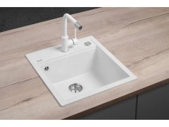 Granitový dřez Concept DG00C50wh Cubis Bílý - 2
