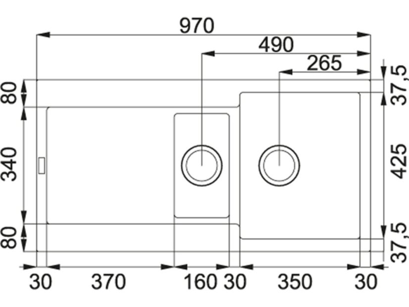 Granitový dřez Franke MRG 651 Bílá-led