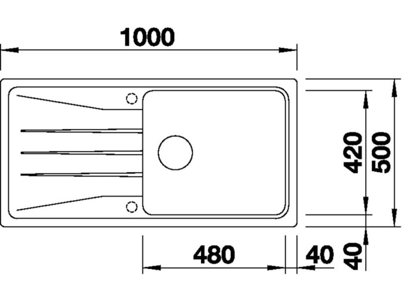 Granitový dřez Blanco SONA XL 6 S Tartufo