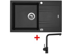 Set Sinks Linea 780 XC Metalblack + Elka černá matná Set Sinks Linea 780 XC Metalblack + Elka černá matná