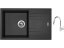 Set Sinks LINEA 780 N Metalblack + baterie Sinks MIX 35 P chrom